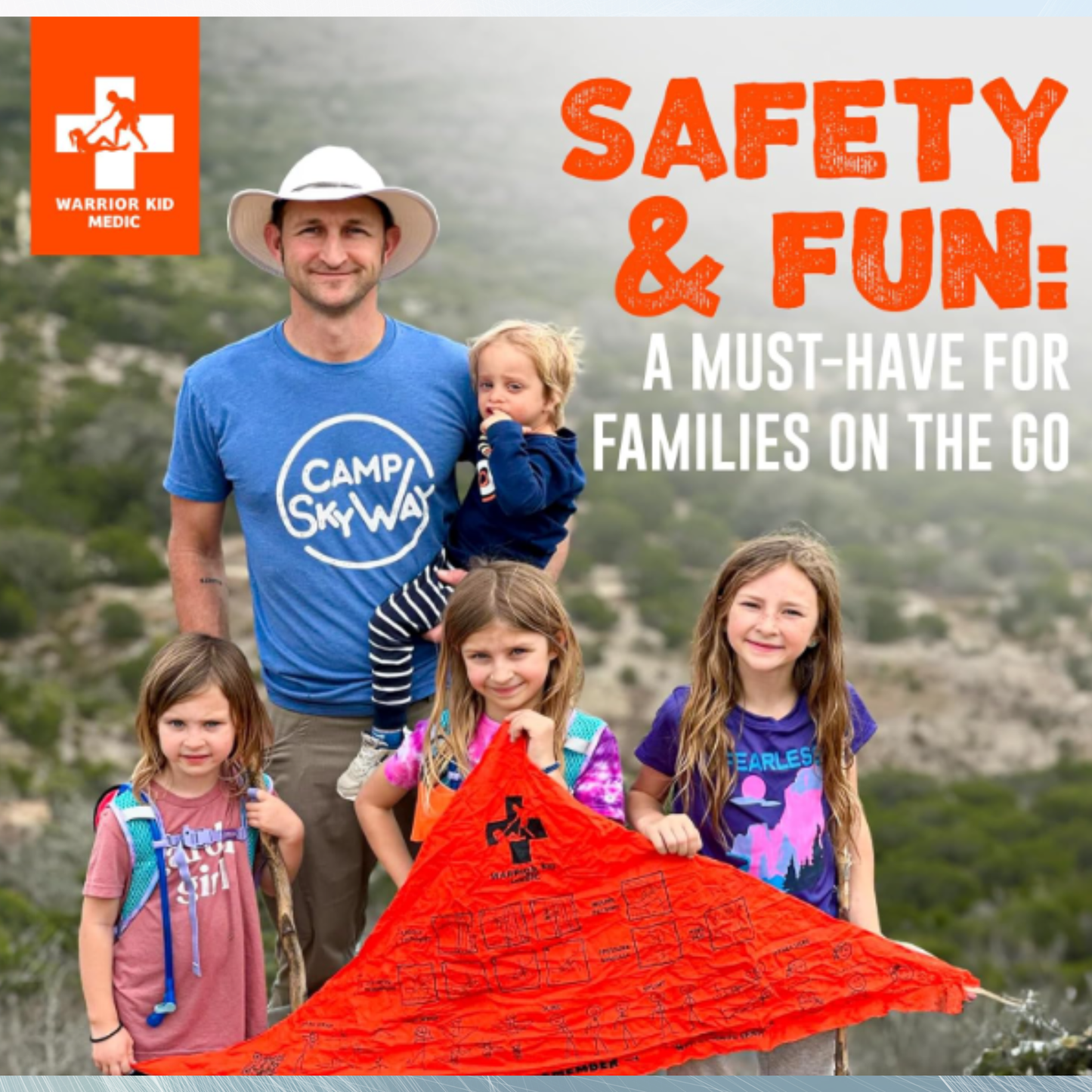 Warrior Kid Medic Compact First Aid Kit – Kid & Adult Friendly, Emergency Home, Travel & Outdoor Medical Supplies