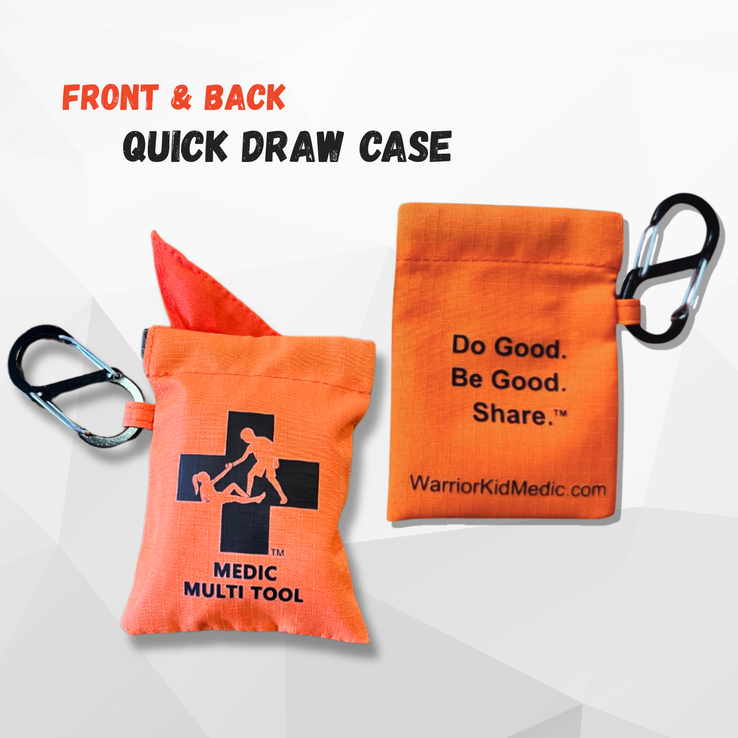 Warrior Kid Medic Triangular Bandage with Quick Draw Case – Multi-Use First Aid Bandage Emergency Care