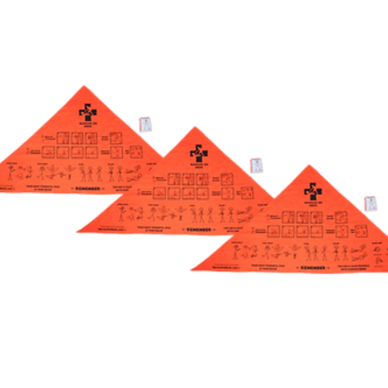 Warrior Kid Medic Multi tool Triangular Bandage only 3 pack 