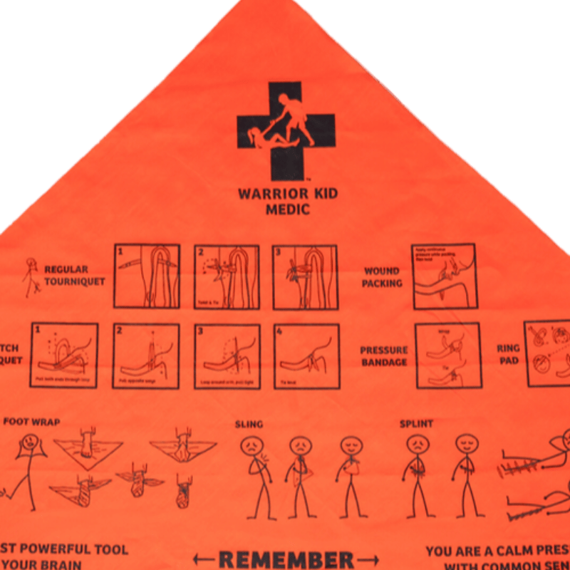 Warrior Kid Medic Triangular Bandage close up